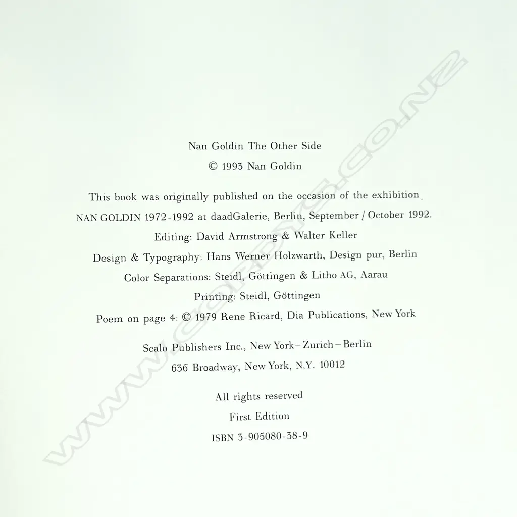 NAN GOLDIN: THE OTHER SIDE Image 1++